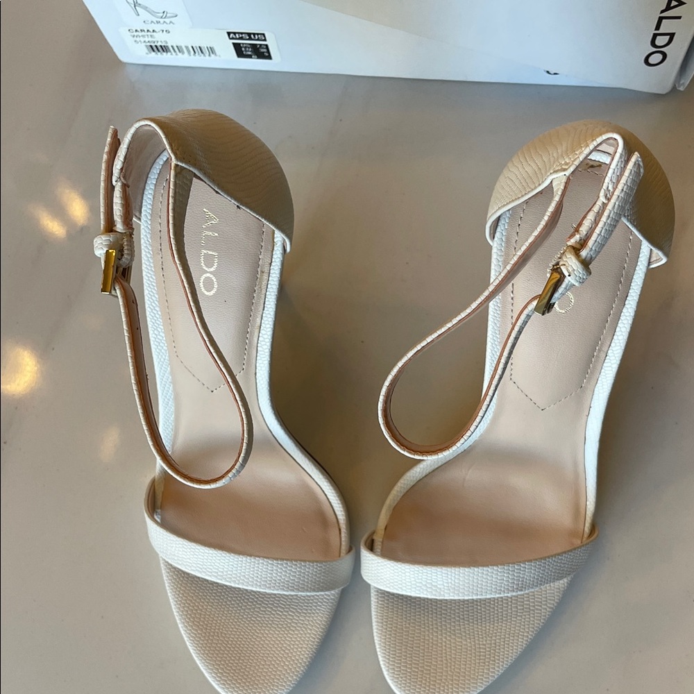 Aldo Women's Elegant Cream Heels - Picture 3 of 4